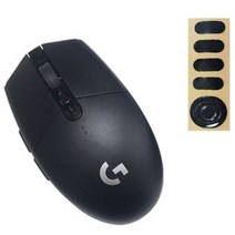 로지텍 G304 LIGHTSPEED 게이밍 무선 마우스 + 피트 세트, 블랙(마우스)
