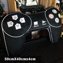 [제임스 스토어] 게임패드 쿠션 조이스틱 모양 독특한 인테리어, 블랙