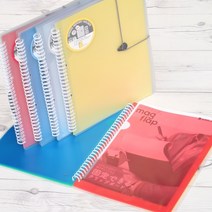 청운그린화일 L홀더 12매장착 스프링 레포트홀더화일 옐로우, 1개