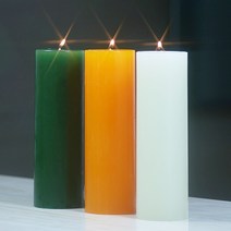 하이아트양초 원기둥양초 14색 [7.5x23cm], 오렌지, 1개