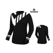 레노마골프 여성 빅로고 인타샤 라운드넥 풀오버 RWSRK7205-199 (BLACK)