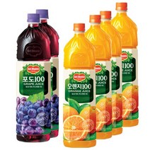 델몬트 오렌지100 1.5L 4p+델몬트 포도100 1.5L 2p