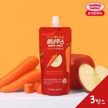 이너주스 유산균 사과당근주스 120ml 낫띵베럴 올리브영 (4월초 순차출고상품), 30팩