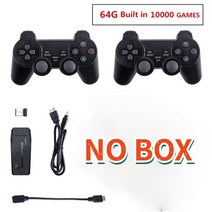 비디오 게임 콘솔 64G 내장 10000 게임 레트로 핸드 헬드 게임 콘솔 무선 컨트롤러 포함 PS1GBA 용 비디오 게임 스틱, 상자 없음 64G