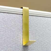 [원더스토어] 황동 파티션 걸이 다용도 칸막이 후크, 상세설명 참조, 없음