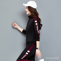 추동 트레이닝 세트 캐주얼 러닝 긴팔 투피스 맨투맨 커플 단체 트레이닝복