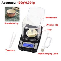 톤백저울 1톤저울 크레인 매달림 저울 NEWACALOX 100g/50g x 0.001g 미니 디지털 전자 저울 USB 충전 정밀, 스페인 |50g 0.001g Scale