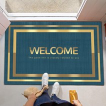 웰컴 WELCOME 매트 입구 발판 현관 업소용 입구 러그 어서오세요 발매트, 횡판(공작람) + 60x120cm(가로판)