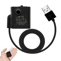 저소음 브러시리스 모터 펌프 수족관 액세서리 5V DC USB 반려동물 물 디스펜서 재고 있음, BLACK