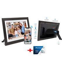 디지털액자 스마트액자 전자액자 10.1 인치 와이파이 클라우드 디지털 사진 프레임 ios 안드로이드 앱 원, 10 black 32gb_01 EU 플러그