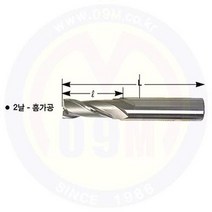 앤드밀-2날 TiCN코팅 6.5mm SKH-59 YG-1/와이지원/공구몰/절삭공구