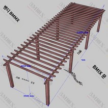 파고라 원두막 정자 옥상 만들기 조립식 테라스, 12m길이*4m폭*2.6m높이
