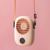 멜로우버디 3way 핸즈프리 목걸이 선풍기, 핑크, F9