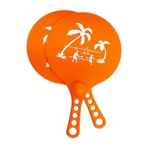 Softee 소프트 ABS PVC 비치 테니스 라켓, 34 x 20.5 x 0.35 cm Orange