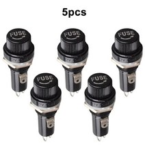 유리관 휴즈 5pcs 유리 퓨즈 홀더 오토바이 트럭 자동차 15a125vac 10a250vac에 대 한 5x20mm 6x30mm 보험 튜브 소켓 패널 마운트 퓨즈