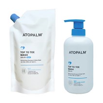 아토팜 탑투토워시 1050ml 대용량 실속구성 (300ml+250ml x 3p) 샴푸&바스, 300ml + 250ml