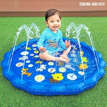 스윔어바웃 알파벳 분수매트, 블루