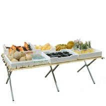 가판대 행사 매대 접이식 시장 장사 평대 플리마켓, 상세이페이지 참고, 선반1.5m +1.5x1m매트/0.5 두께