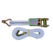 나이스본 25mm세트 미니 소형 자동바 깔깔이바 화물차용품 화물바 고정바 라쳇바 벨트 캠버클 타이다운 스트랩, 흰색, 25mm x 6M 자동바세트