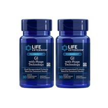 Life Extension 라이프 익스텐션 플로라시스트 GI 유산균 베지캡슐 30정 2팩 Florassist with Phage Technology, 2개