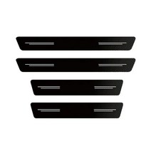 스파크 오디오 4pcs 유니버설 탄소 섬유 자동차 도어 씰 스티커 보호대 시보레 크루즈, 검은색, 메르세데스 벤츠의 경우