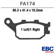 EBC 03-08 SV650 리어 브레이크패드 FA174