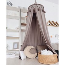 어린이 놀이 텐트 침실 장식 캐노피 침대 커튼 아기 모기장 여아 방 액세서리, 06 Tetrahedral gray
