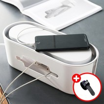 메이스 멀티탭 정리함 콘센트 전선 정리 책상 전기선 선반 보관함, 02.멀티탭 고정홀더 화이트