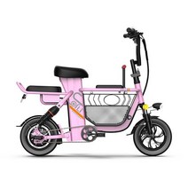 배달 전기자전거 전기 자전거 숙녀 접이식 리튬 배터리 부모자녀 여행용, 03 pink, 02 11A
