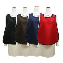 쿡셰프 벨크로 손님용 간이 앞치마 4종 택1, 레드, 1개