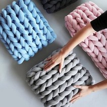 뿌쑤쑥 자이언트얀 뜨개질실 벨벳 뜨개질공방 굵은실 500g, 아이보리500g (일반)