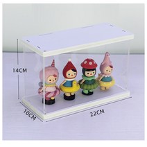 1단 화이트 프레임 아크릴 미니 피규어 레고 진열 케이스 장식장