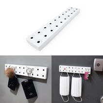 흰색 자석 페그보 타공판 게시판 진열대 선반 판넬