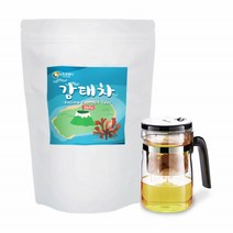 제주 감태 차 100 티백 + 티포트 잠 잘오는 수면 숙면 에 좋은 도움 추천, 100티백, 1.2g