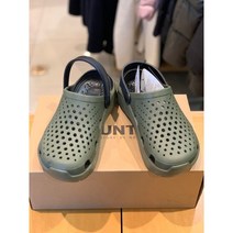 마운티아 남녀공용 터틀2 크록스 카키 비올때/데일리 편안한 강추