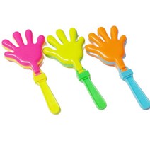 6X 핸드 클래퍼 14cm 소음기 참신한 생일 파티 호의 가방 선물 사운드 완구 상금 키즈 피에스타 구디 피, 한개옵션0