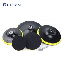 벨트 원형 에어 스핀들 패스툴 샌더 1pc 샌딩 디스크 백킹 패드 샌드페이퍼 홀더 폴리싱 후크 루프 백 플레이트 앵글 그라인더 로타리 기계, M10 shank