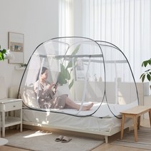 폴라도레 원터치 침대 모기장 텐트 1인용 대형 싱글 슈퍼싱글 캠핑 방충망, 03.슈퍼킹