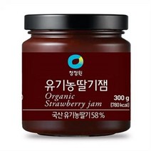 청정원 유기농 딸기잼, 2개, 300g