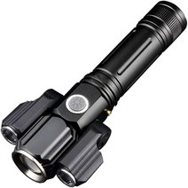 디바이크 E37 3구 L2 자전거 라이트, 블랙, 1개