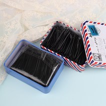 캔디플래닛 당일배송 200개입 기본 블랙 머리핀 세트 미용 면접 승무원 실핀
