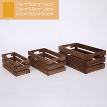원목칼라박스 리빙박스 편리한 틈새형 수납함, 소형 30-20-16cm + 원목색3개
