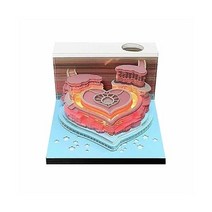 3D 메모 패드 아트 메모장 조각 DIY 스티커 포스트 크리 에이 티브 만화 붙지 않는 사무실/독서실/스튜디오용 원본 종이, 씨, 당신은 도움이