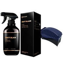 더클래스 매트블랙 500ml 타이어 광택제 왁스 광택 코팅제 드레싱 드레싱제 코팅 스펀지, A-1 매트블랙 500 + 스펀지