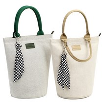 데일리 직장인 보온 도시락 가방 런치백, 베이지