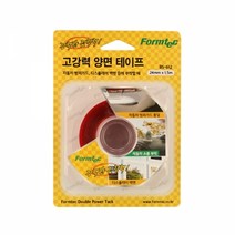폼텍 고강력양면테이프 BS-612 24x1.5M폼텍 고강력양면테이프 테이프 디스펜서 가위 칼 풀 문구 사무용품, 본상품