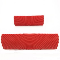 고무 모조 나무 곡물 페인트 롤러 브러시 벽화 벽 텍스쳐 아트 페인팅 그레인 페인팅 도구 세트, 하나, 빨간