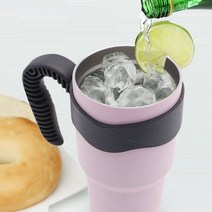 스테인레스 보온 보냉 텀블러 900ml/스텐레스텀블러/스텐레스물병/대용량텀블러/휴대용텀블러/손잡이텀블러/진공텀블러/사무실텀블러/900m, 핑크