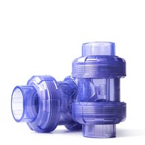 피팅밸브 Sanking 투명 ID20mm63mm PVC 편도 비 반환 체크 밸브 정원 관개 수족관 물고기 에 파이프 피팅, 05 DIN 50mm