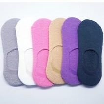 [6족세트] 숙녀용 이중바닥 파일덧신 페이크삭스 탁텔양말